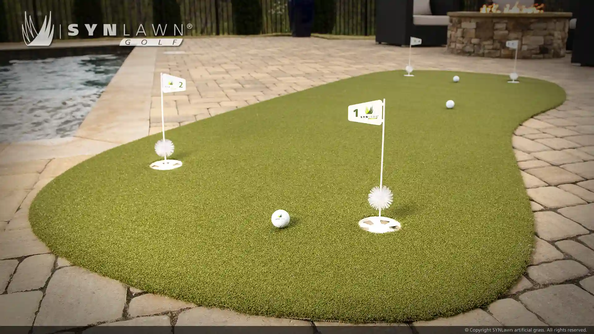 image of SYNLawn Golf 5x12 practice putting green