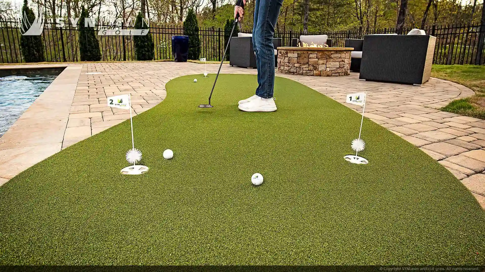 image of SYNLawn Golf 6x15 practice putting green