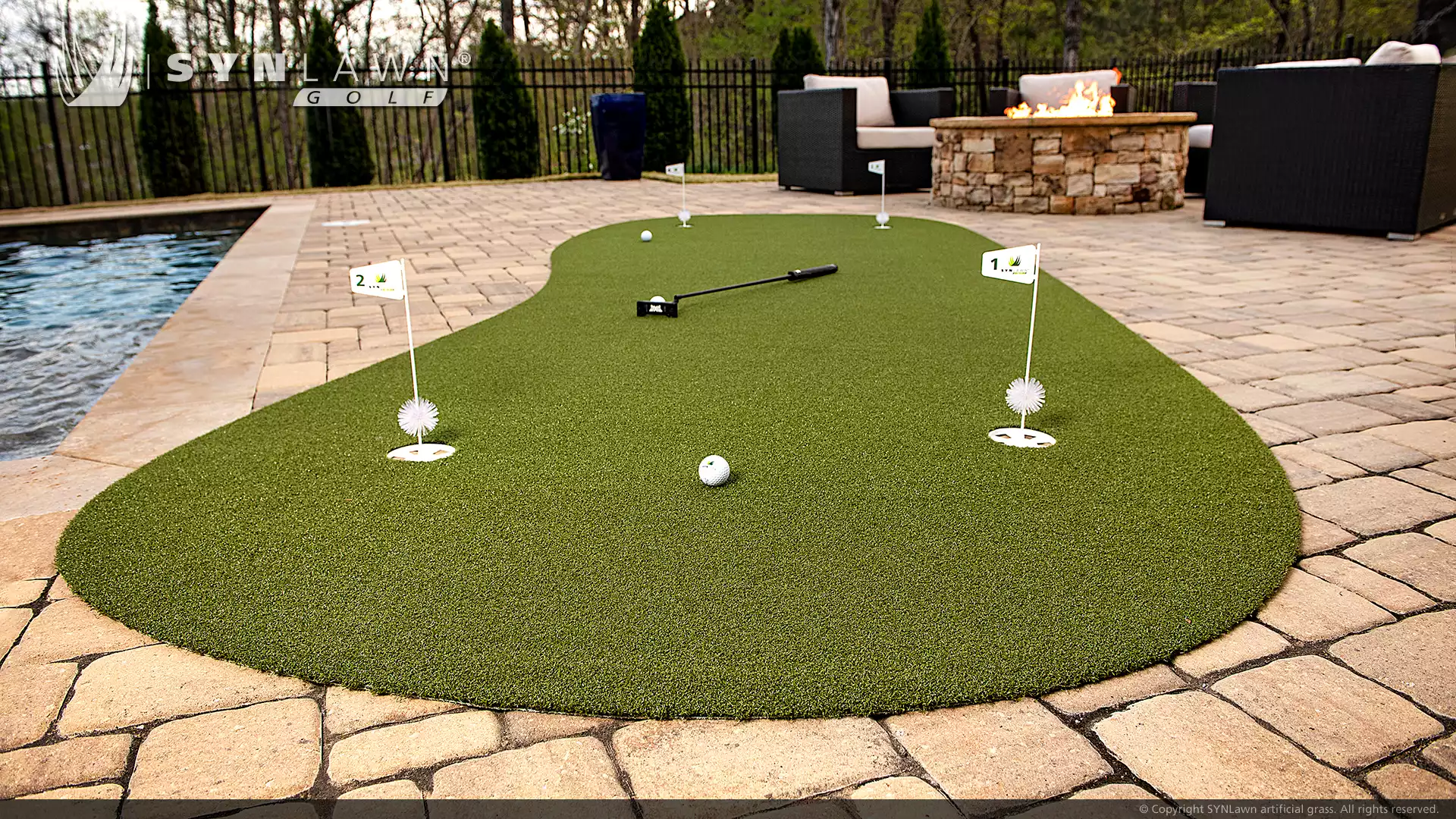 image of SYNLawn Golf 6x15 practice putting green