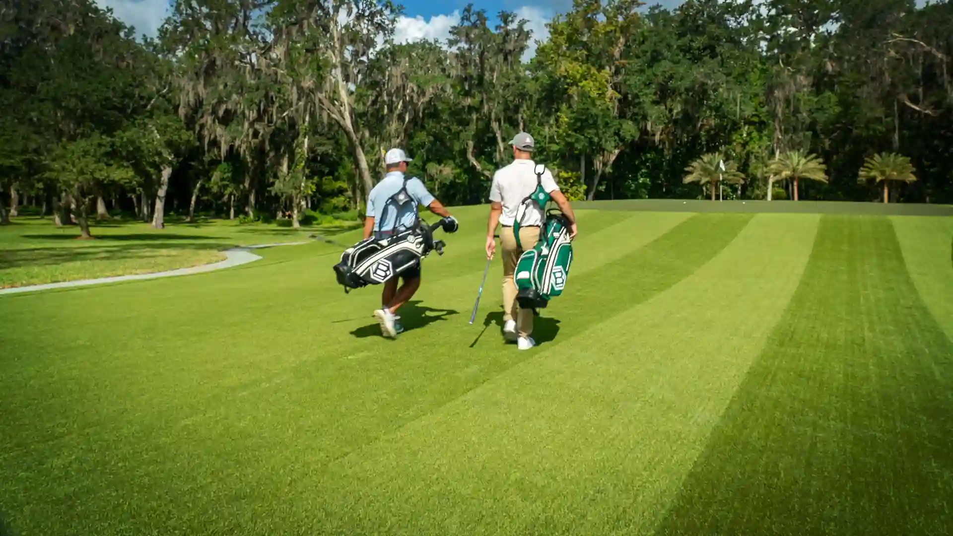 image of SYNLawn Golf artificial grass fairway with custom putting green